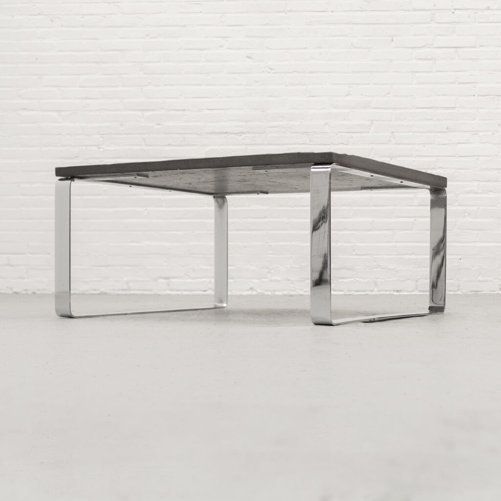 Table basse en ardoise Draenert des années 1970