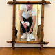 Antique bamboo mirror