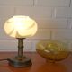 Lampe de bureau champignon vintage en verre de Murano, lampe de chevet en laiton, années 1970