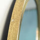 Mirror wall round metal sergio mazza design 60s vintage modern