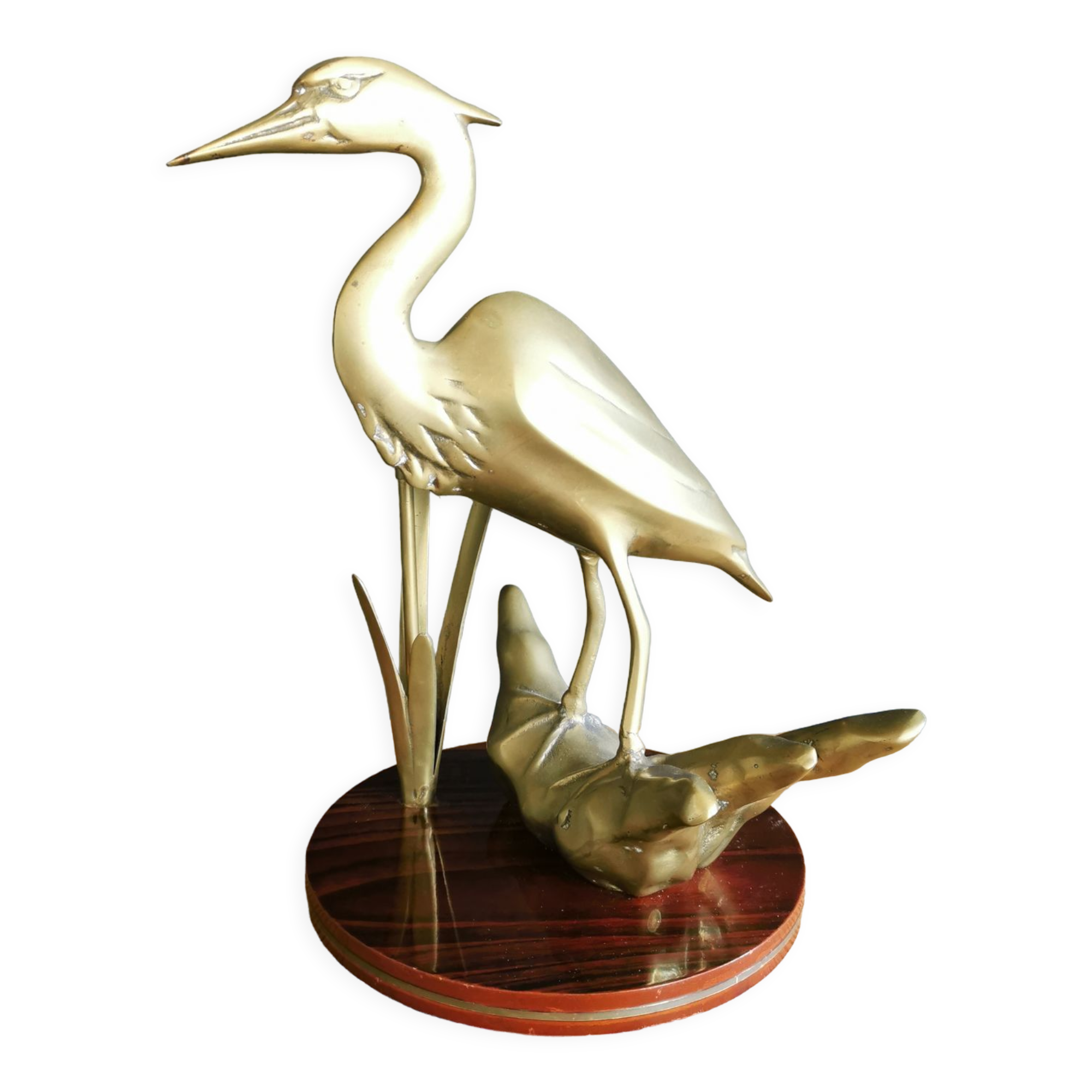 Brass heron