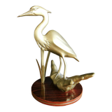 Brass heron