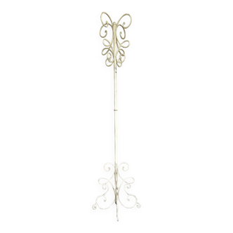 White metal coat rack