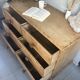 Vintage solid pine English trade counter furniture