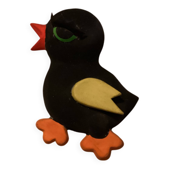 Ceramic Duck Signed J. and F. LAMY Vallauris
