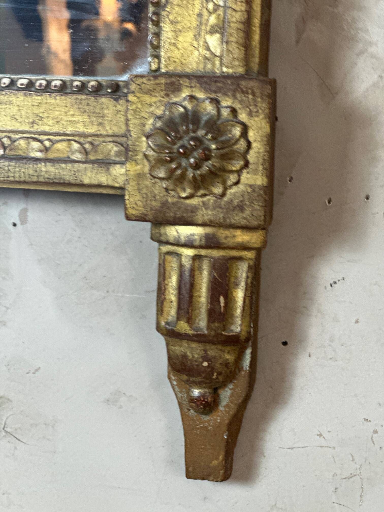 Miroir en bois Louis XVI