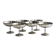 Title: Set of 5 Vintage Draped Stainless Steel Bowls