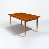 Danish Dining Set Table & Chairs in Teak & Oak, Mid Century Modern Design 1950's
