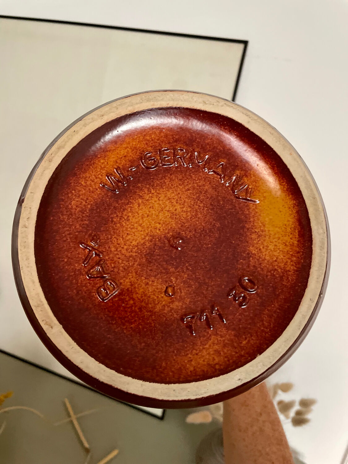 Vintage pitcher vase Bay Keramik West Germany