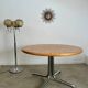 Table en bois marqueté et bois, design Dieter Waeckerlin Idealheim, années 70
