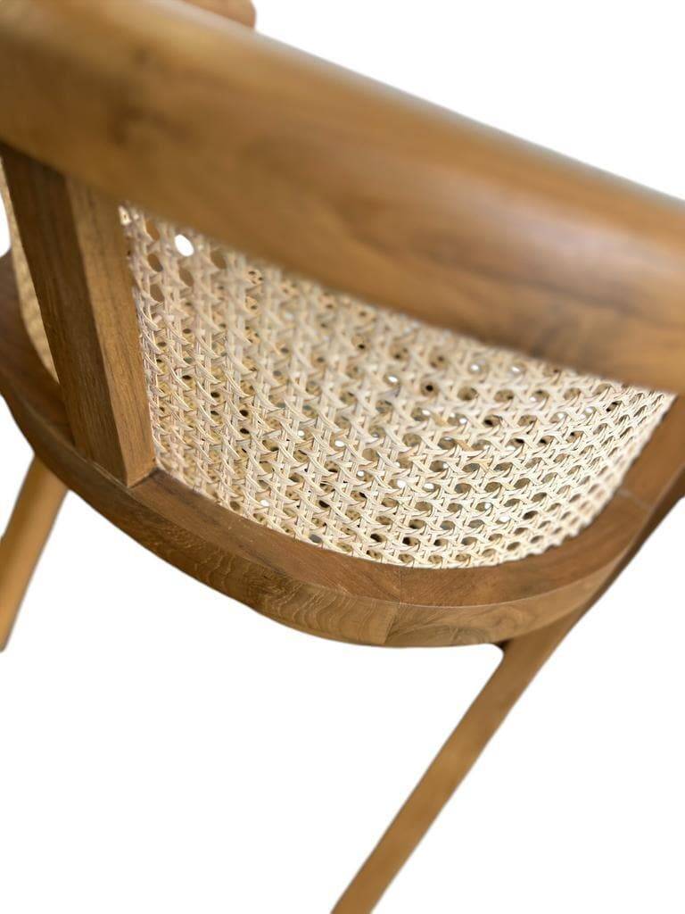 Curved 'Wabisabi' dining chair
