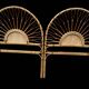 60s rattan headboard