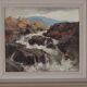 Paysage avec cascade par Åke Ahmlund