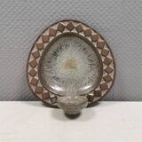 Wall-mounted candlestick in grayish colors, Danish and from the 1970s-80s.