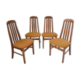 Suite of 4 chairs Jentique 1970 vintage