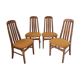 Suite of 4 chairs Jentique 1970 vintage