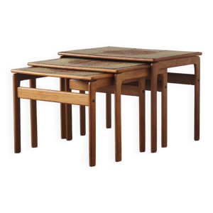 tables d'appoint en teck - lot