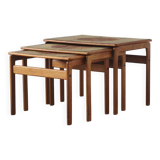 Teak Side Tables by Trioh, 1960s, Set of 3