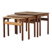 Teak Side Tables by Trioh, 1960s, Set of 3