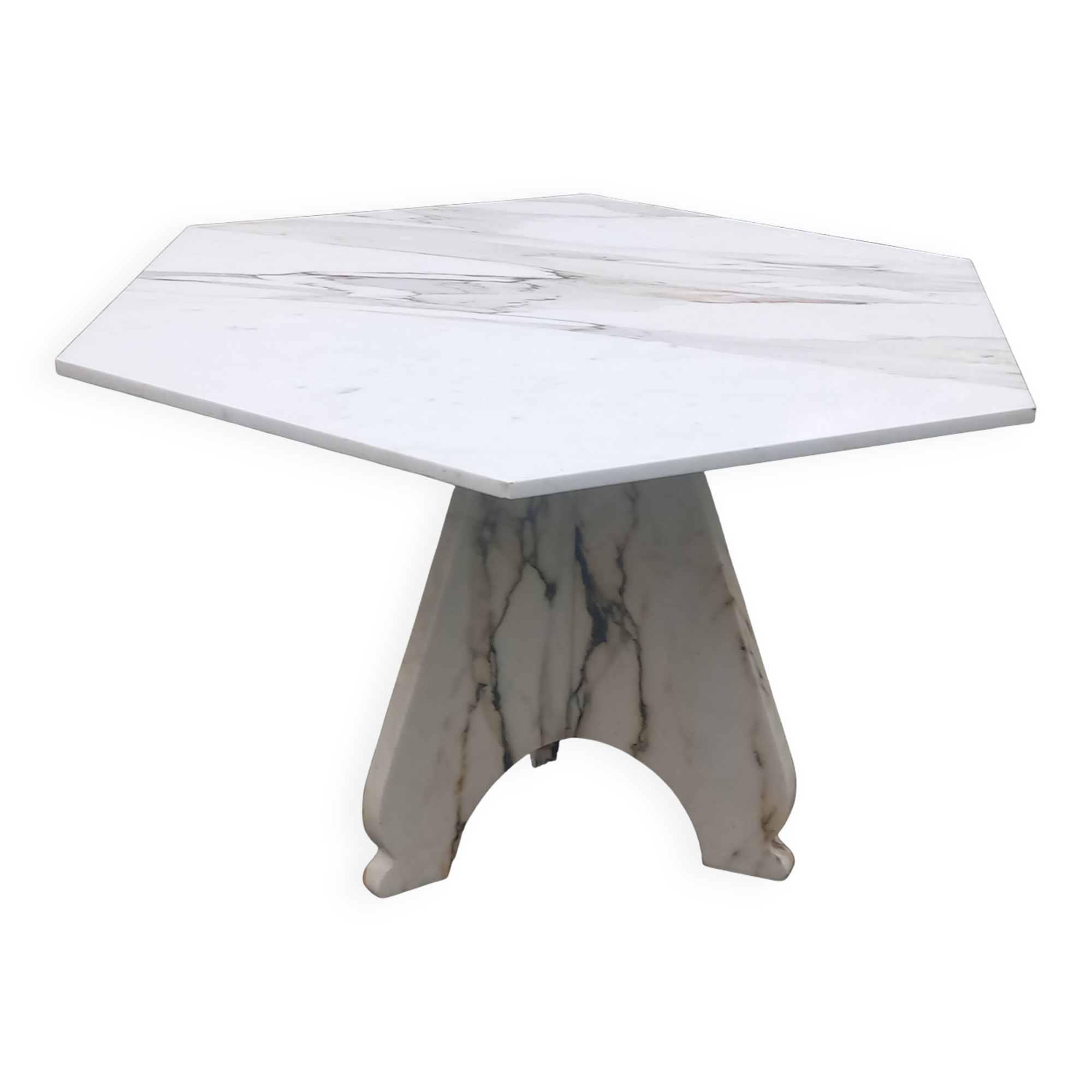 Table design en marbre des années 70