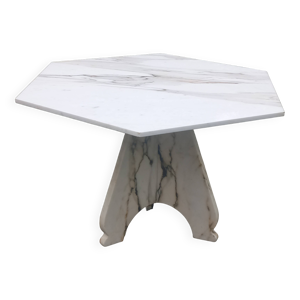 Table design en marbre