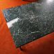 Coffee table in green marble veined with white vintage 70s