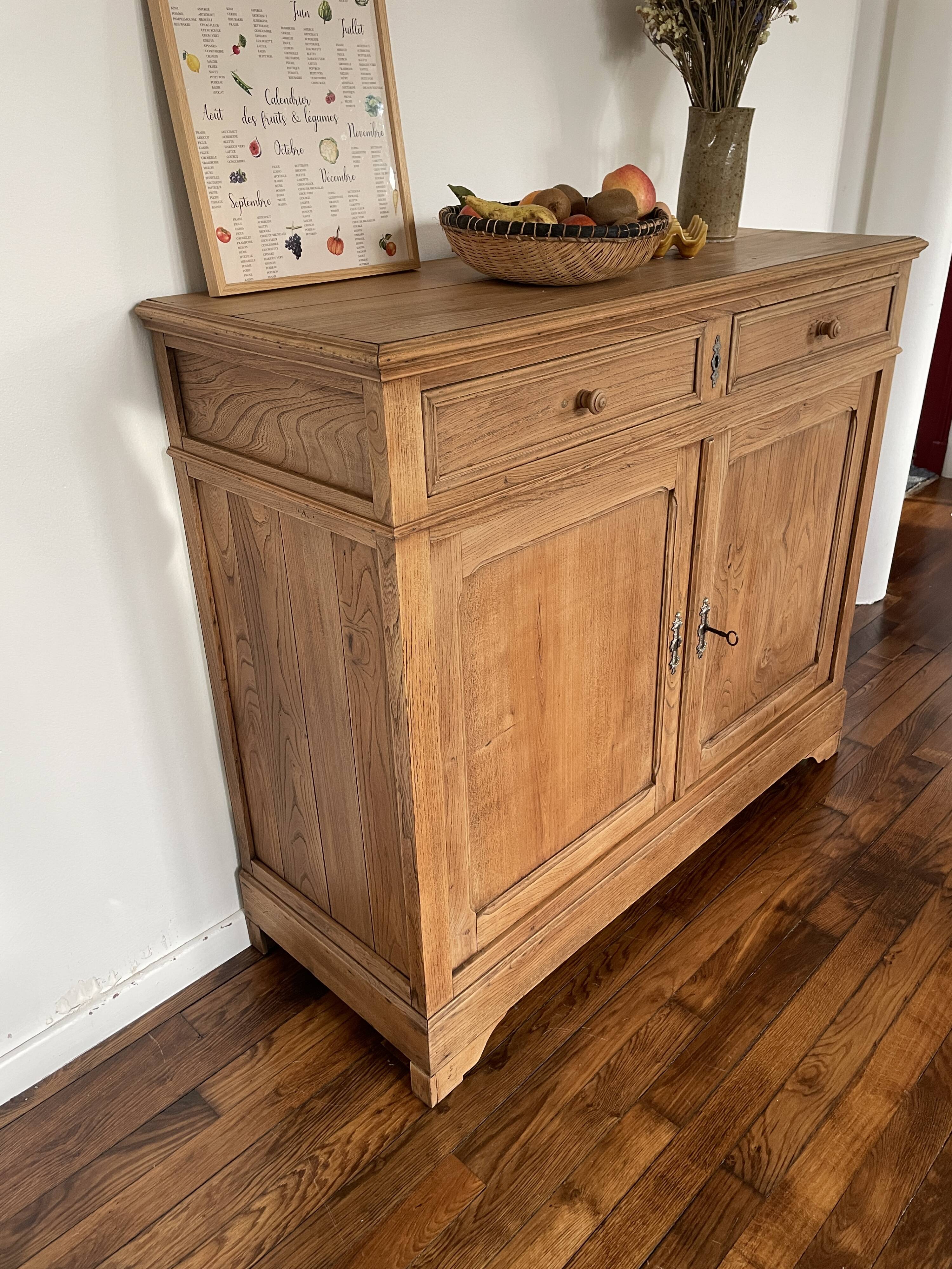Rustic Buffet Raw Wood
