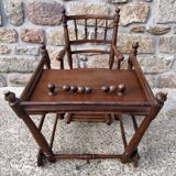 Folding wooden children's high chair