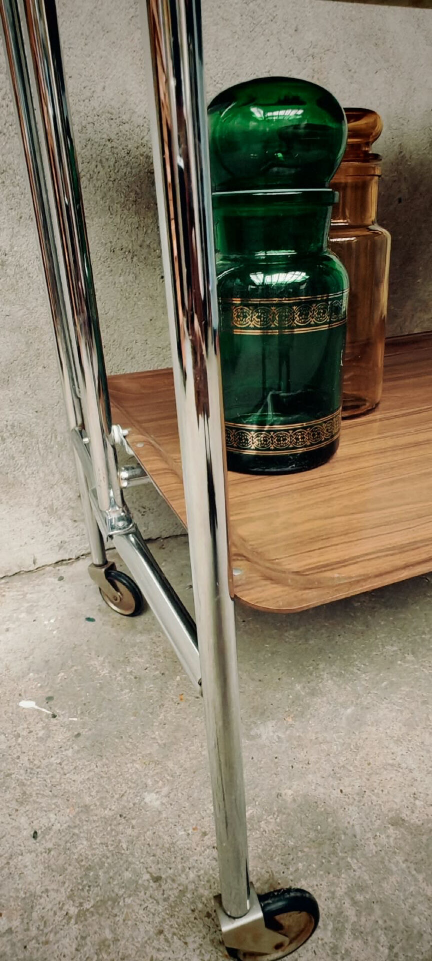 Rolling and folding table from the 70s.