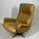 De Sede S231 Swivel Leather Armchair, 1960s