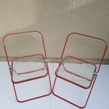 Pair of Plia chairs Giancarlo Piretti for Castelli