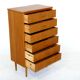 Commode tallboy en teck, suède, 1950