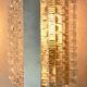 Kaiser Leuchten wall lamp ice glass 1970