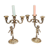 Chandeliers in golden regulated angels