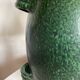 XXL green glazed terracotta lamp by Foucart Jourdan Vallauris 1960