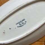 Ironstone dish, Passiflore KG Lunéville, circa 1900