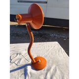 Vintage orange metal lamp
