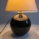 Black opaline ball lamp 1950
