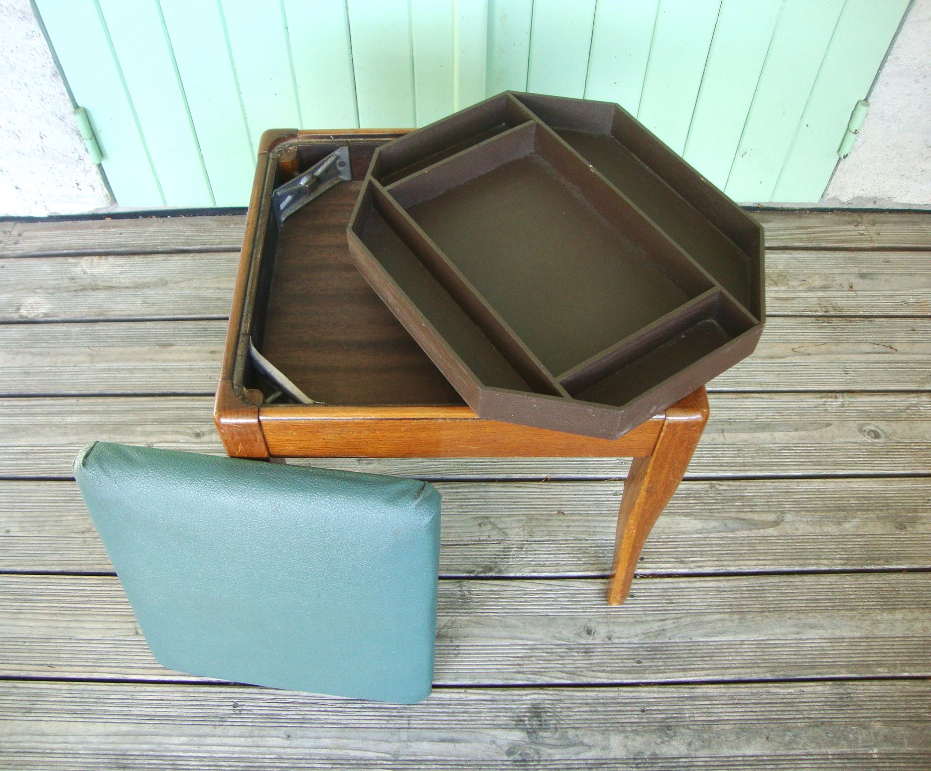 Sewing box worker's stool