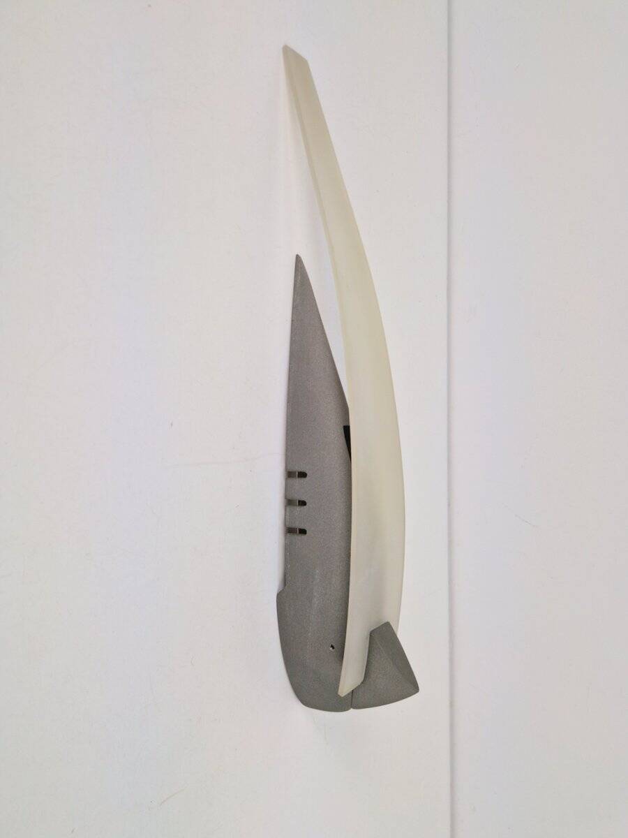 Zebulon Wall Lamp attributed to Studio Zebulon for Maison Lucien Gau Paris 80, 1980s