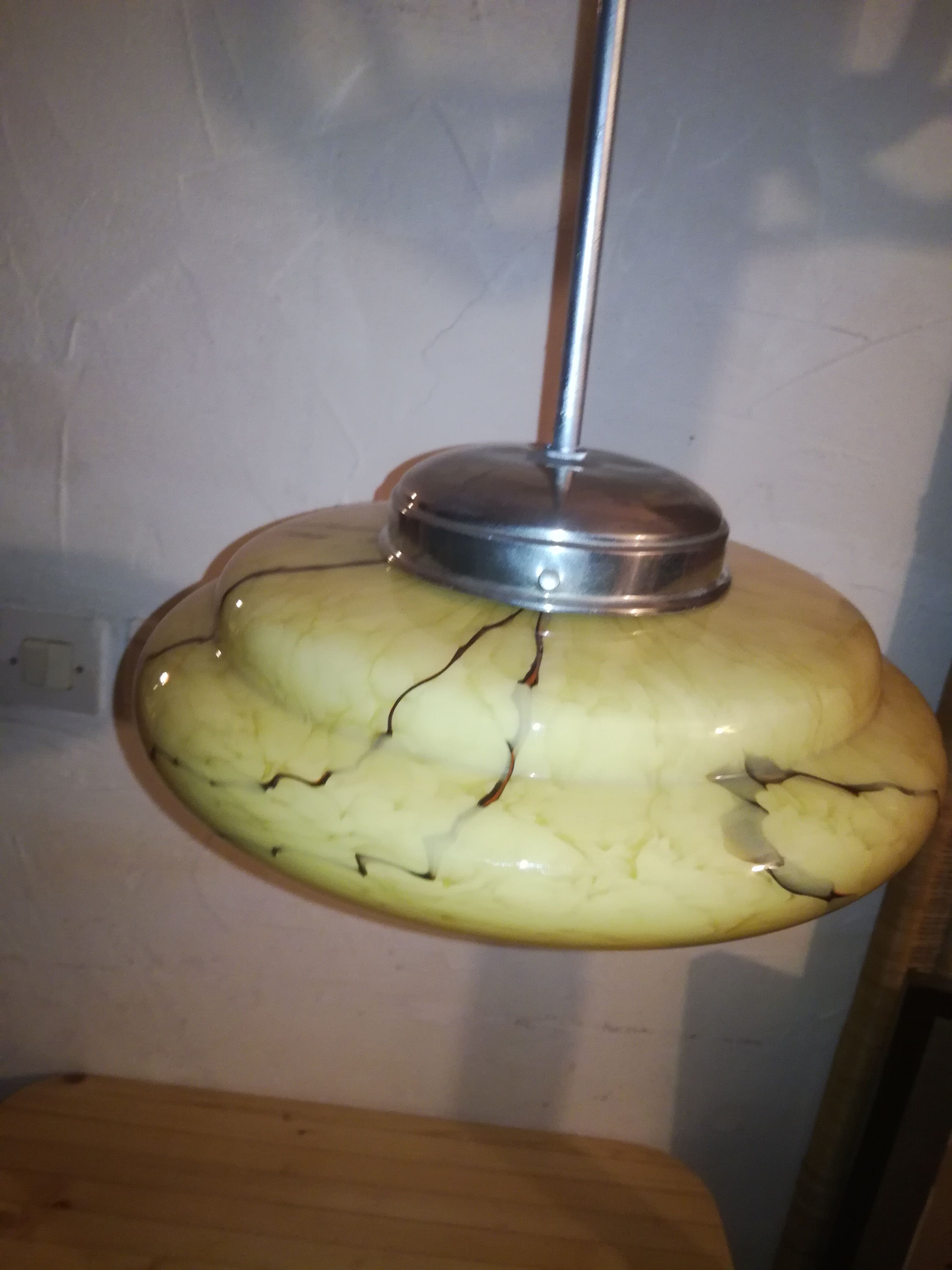 Suspension, glass paste, 50s