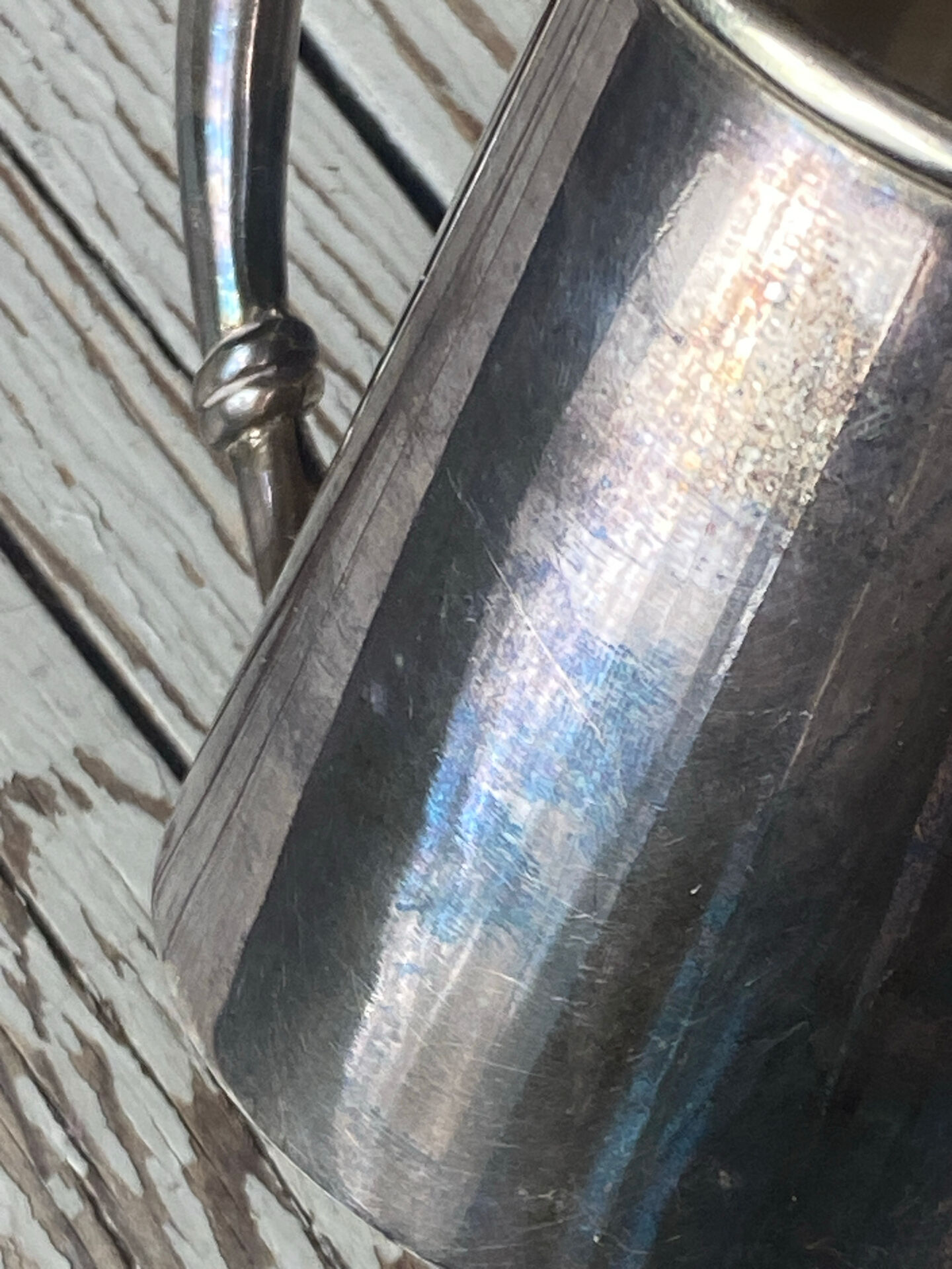 Silver-plated milk jug