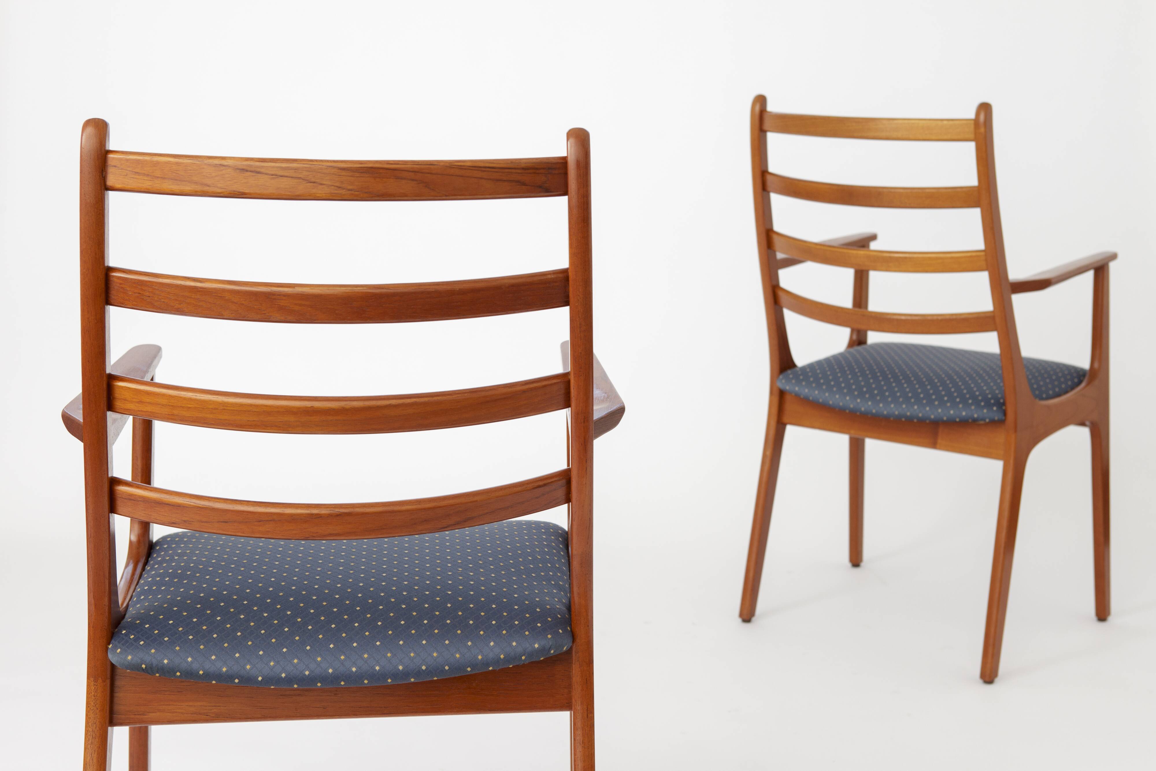 2 chaises à repas en teck années 1960 par KS Mobler, Danemark