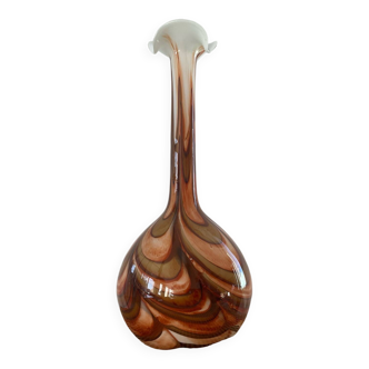 Vintage glass paste soliflore vase