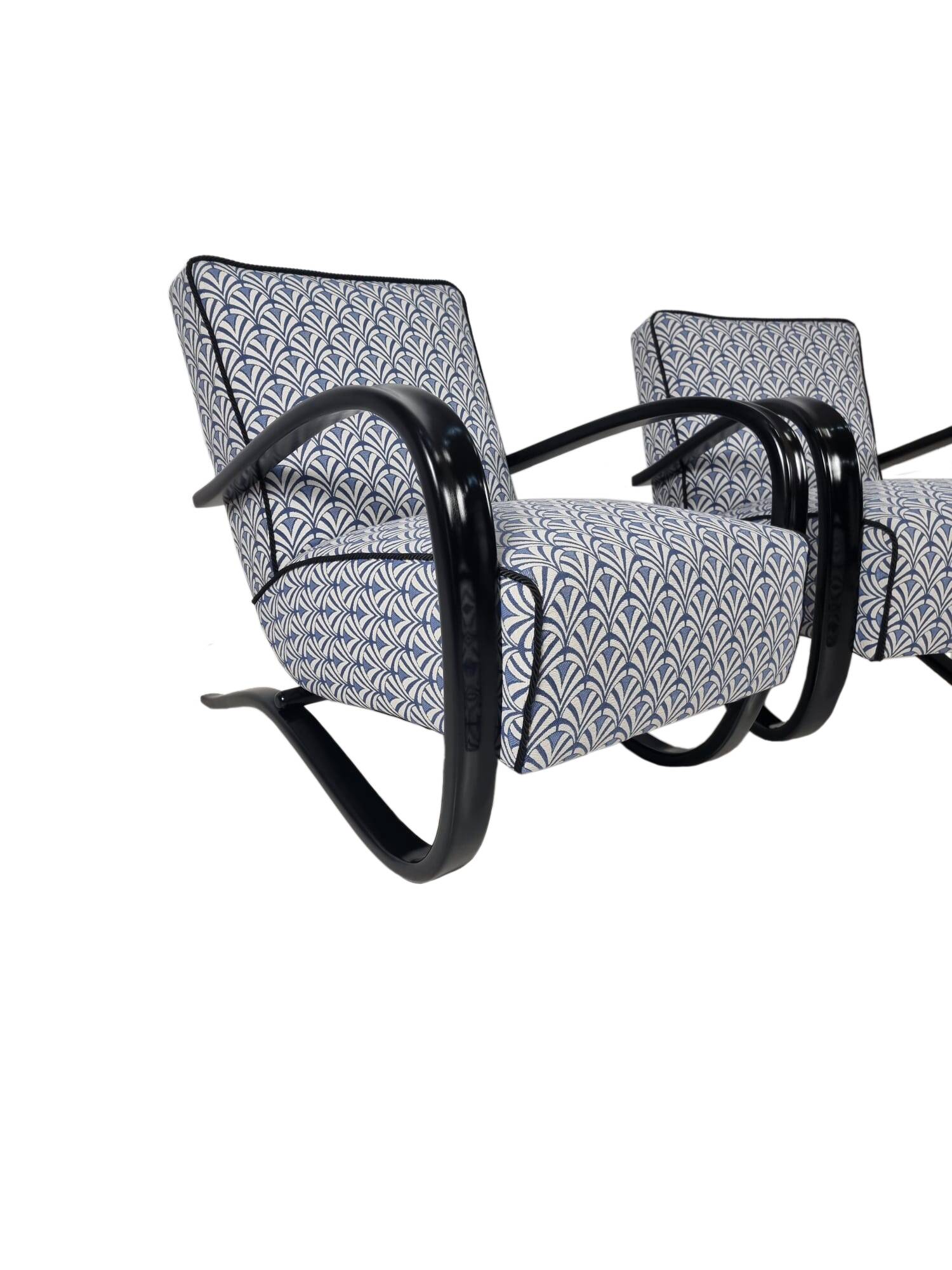 H 269 Armchairs by Jindřich Halabala for Up Závody, 1940s, Set of 2