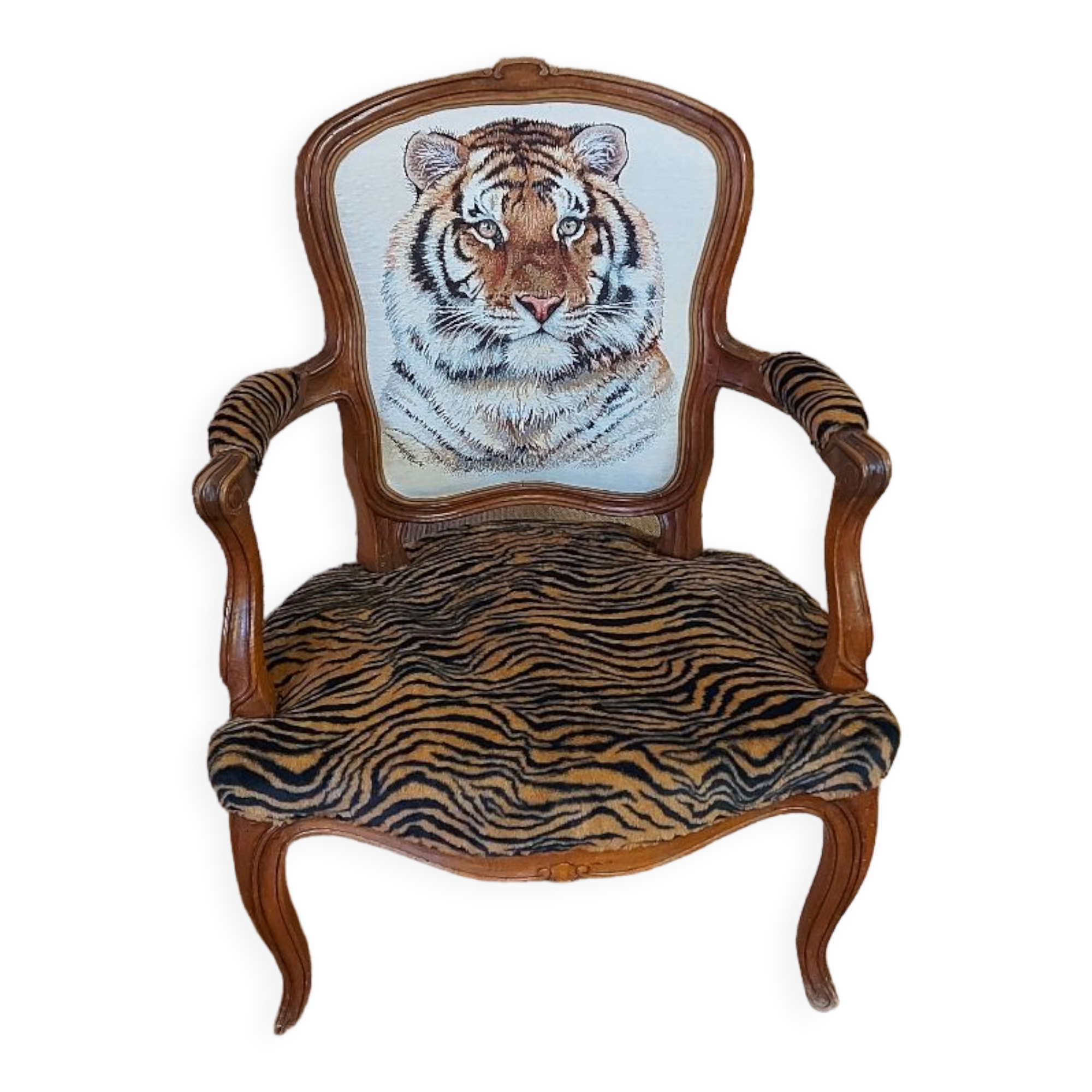Armchair Louis XV tiger