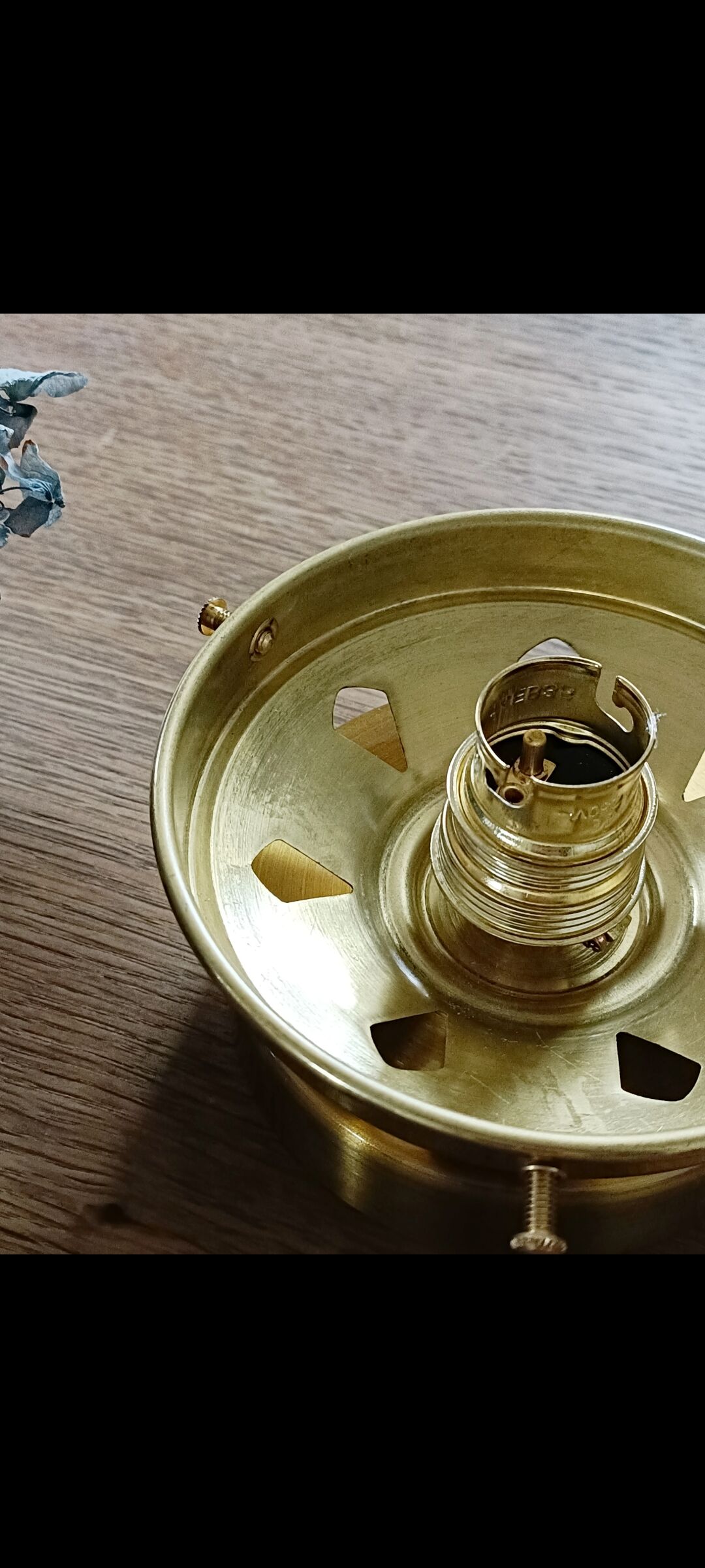 Table lamp globe saucer glass Clichy white