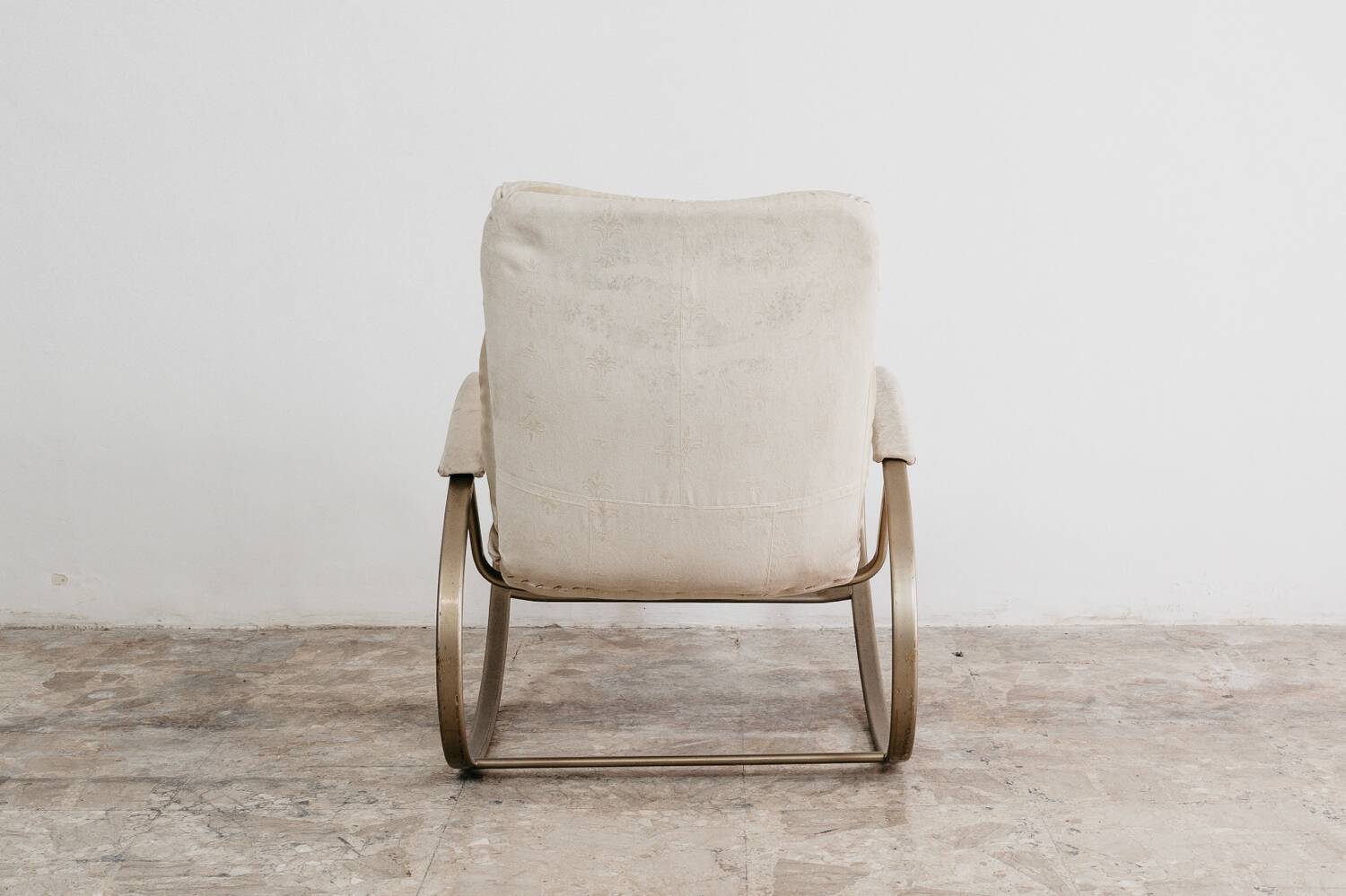 Poltrona A dondolo Guido Falschini Anni 70 Hollywood Regency Design