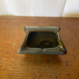 Cendrier ancien Marisa en céramique verte, Italie
