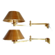 Pair of Empire pine cone gilded metal articulated wall lights